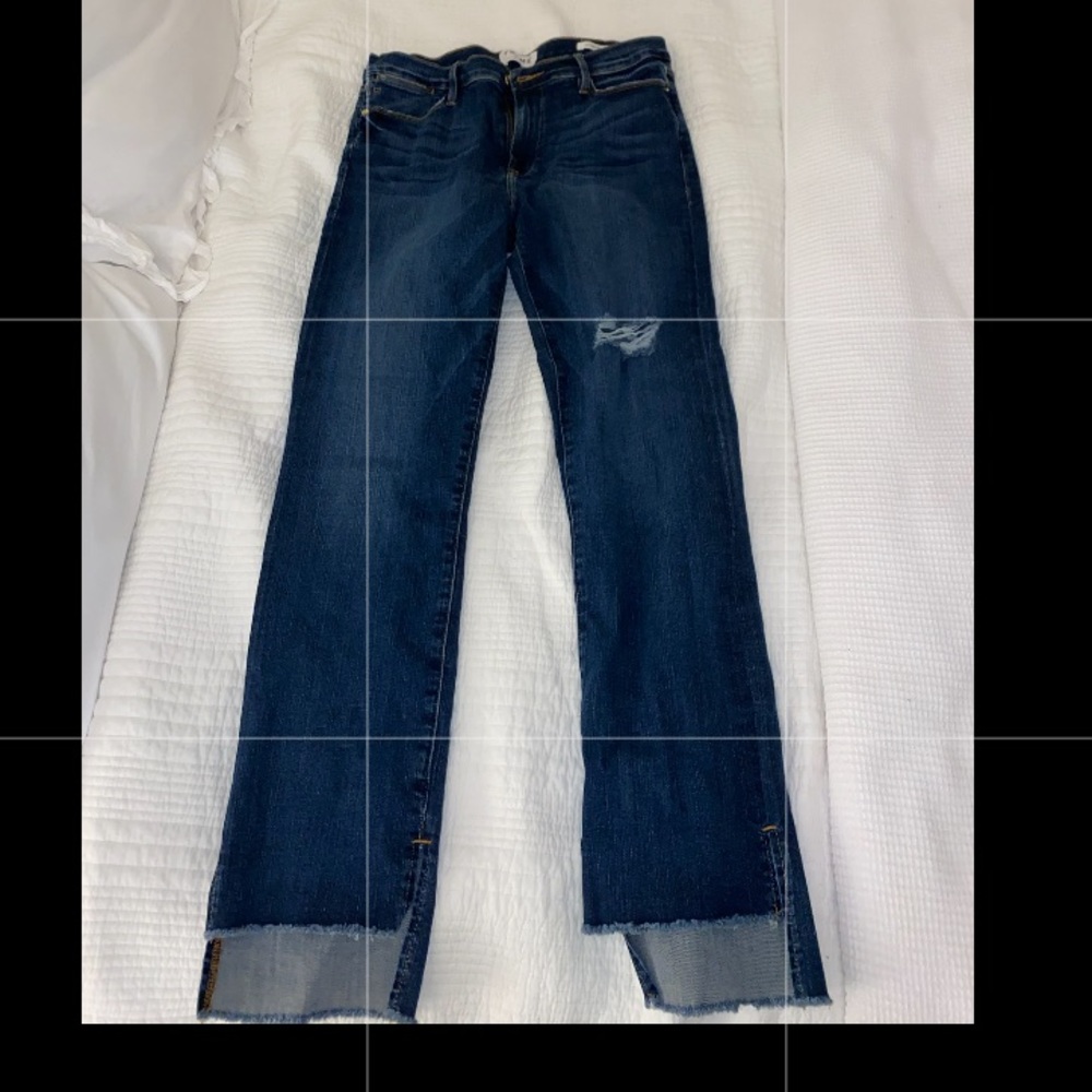 FRAME step hem jeans